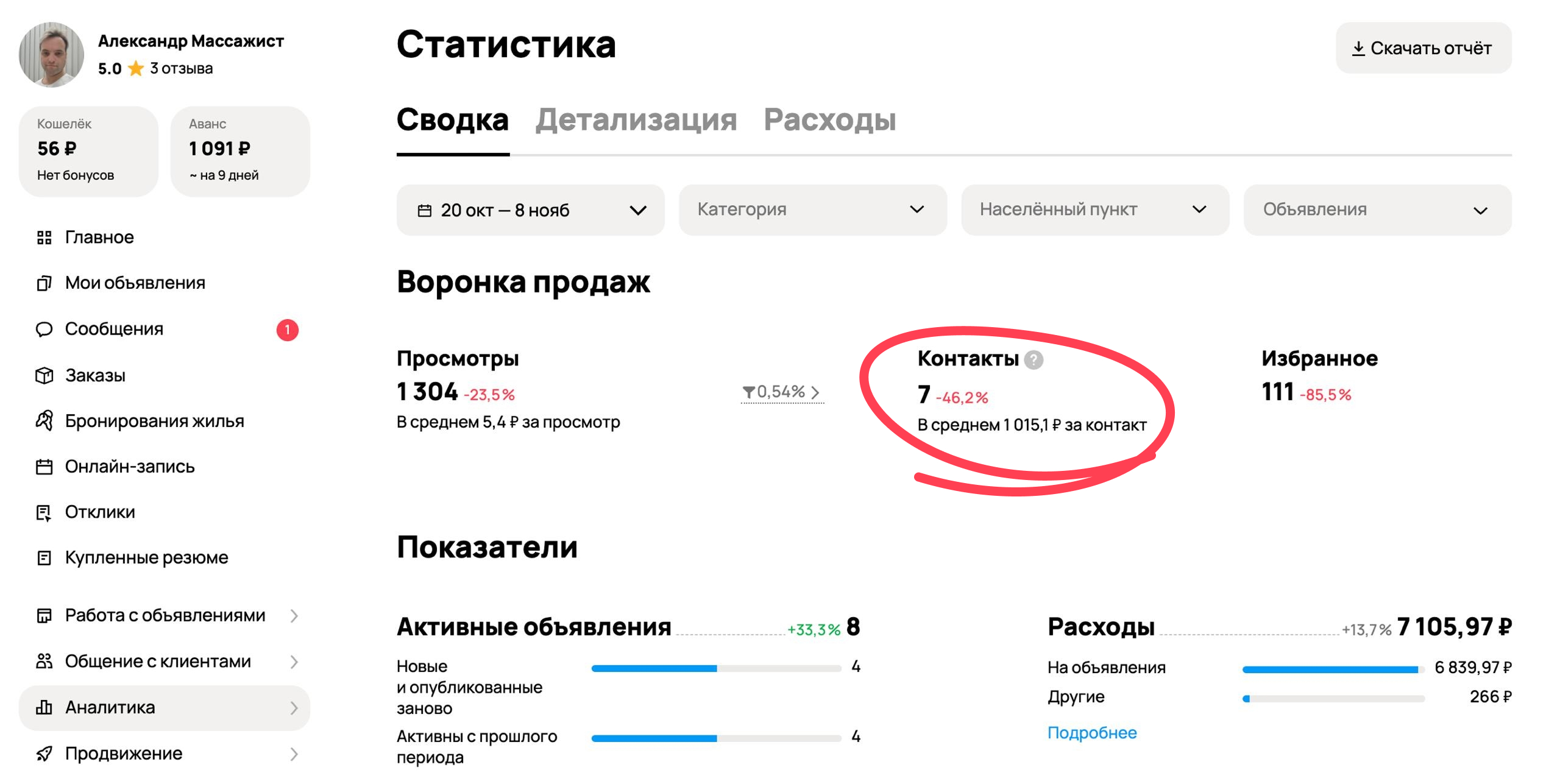 Роман пишет мне, чтобы я помог ему с Авито на услуги натяжных потолков